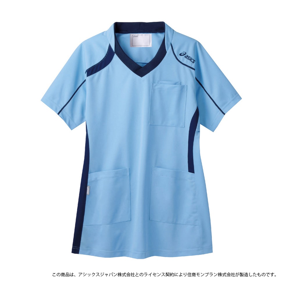 アシックス ジャケット(男女兼用) 24-6512-0205 3L 住商モンブラン CHM301(ペールブルーXネイビ