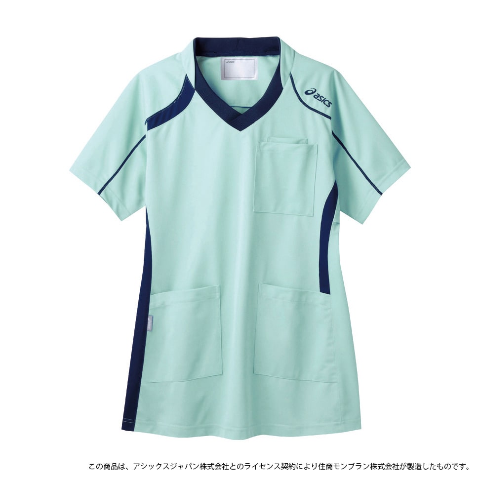 アシックス ジャケット(男女兼用) 24-6512-0303 L 住商モンブラン CHM301(ミントXネイビー)