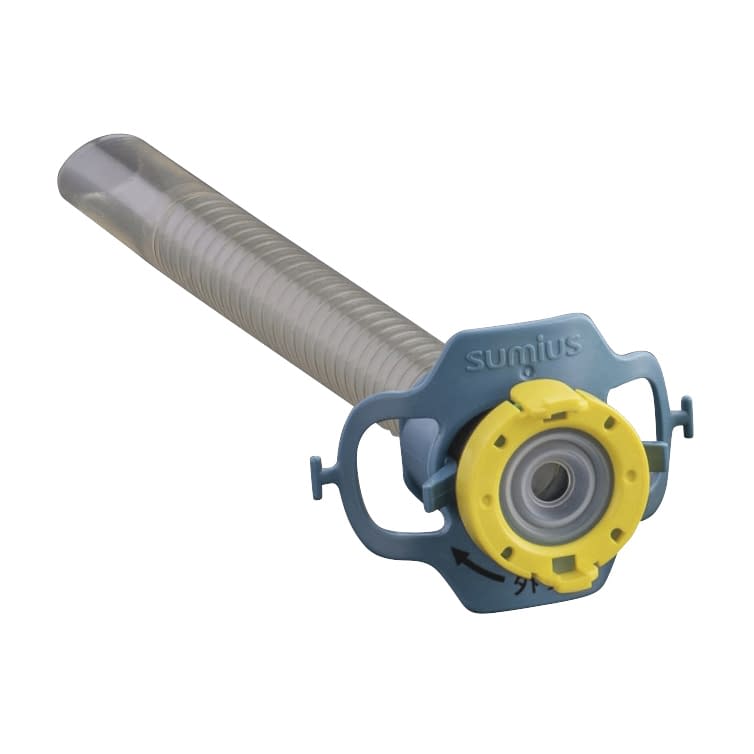 フレキシブルオーバーチューブ 弁着 脱気防止弁有(脱着式) 喉頭部通過用ガイドチューブ 24-2487-02 SBカワスミ MD-48718