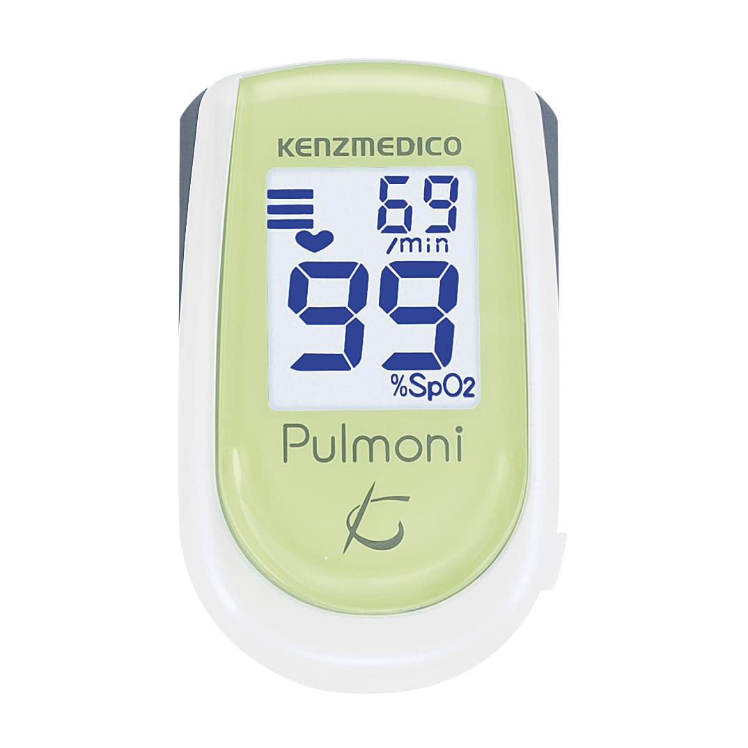 パルスオキシメーター パルモニ サチュレーションモニタ(パルスオキシメータ) 24-3255-04 ケンツメディコ KM-350(リーフグリーン)