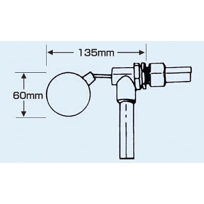 自動給水用ボールタップ 02-4370-10 ダイヤモンド電気