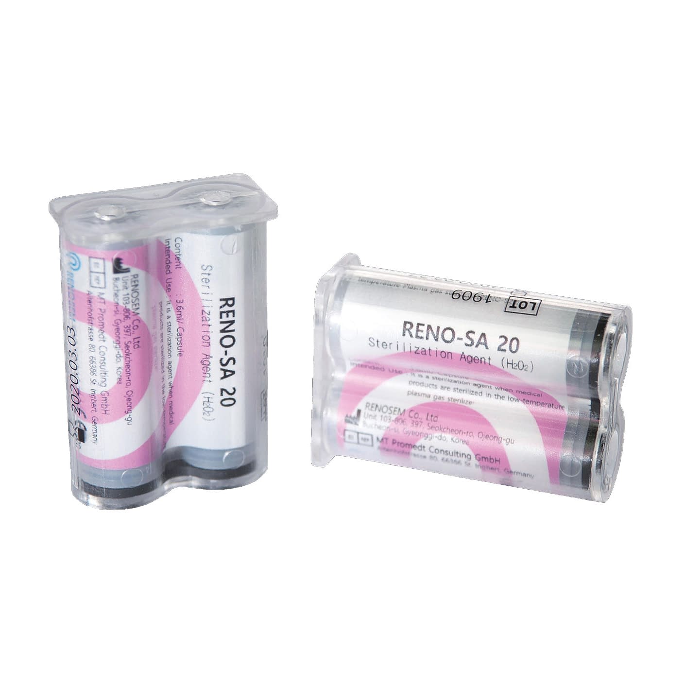 劇物)専用過酸化水素カセット プラズマ滅菌器 24-4330-10 RENO RENO-S20ヨウ(20コイリ)