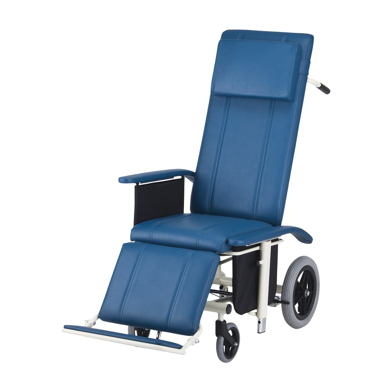 フルリクライニング車いす(スチール製 24-4057-00 日進医療器 NHR-16