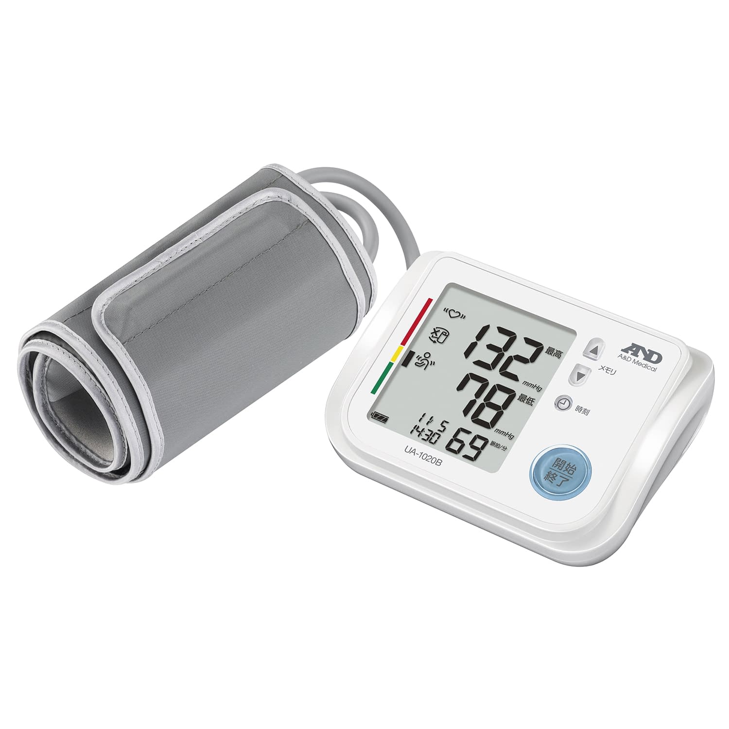 (24-5164-00)デジタル血圧計（上腕式） UA-1020B ﾃﾞｼﾞﾀﾙｹﾂｱﾂｹｲ(エー・アンド・デイ)【1台単位】【2019年カタログ商品】