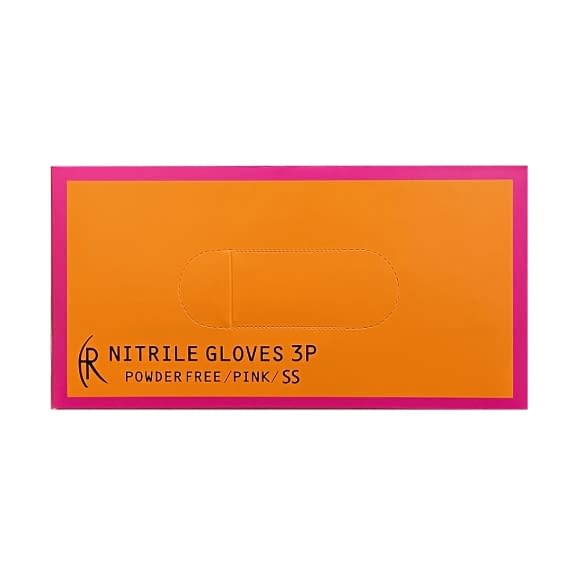 ニトリルグローブ3P(ピンク) 24-4397-00 ファーストレイト FR-5665(SS)200マイイリ
