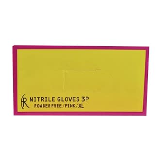 ニトリルグローブ3P(ピンク) 24-4397-04 ファーストレイト FR-5669(XL)200マイイリ
