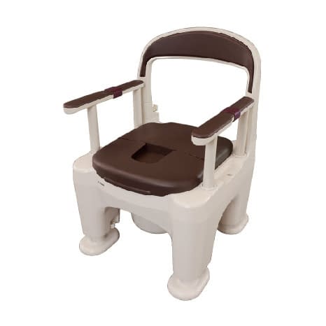 ポータブルトイレラフィーネ(ソフト) ソフト便座 24-4908-02 パナソニックエイジフリー PN-L30202B(モカブラウン)