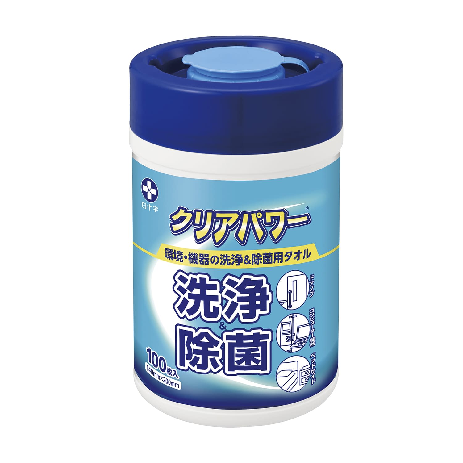 クリアパワー(ボトル) ボトル 24-4822-00 白十字 42772(140X200)100マイ