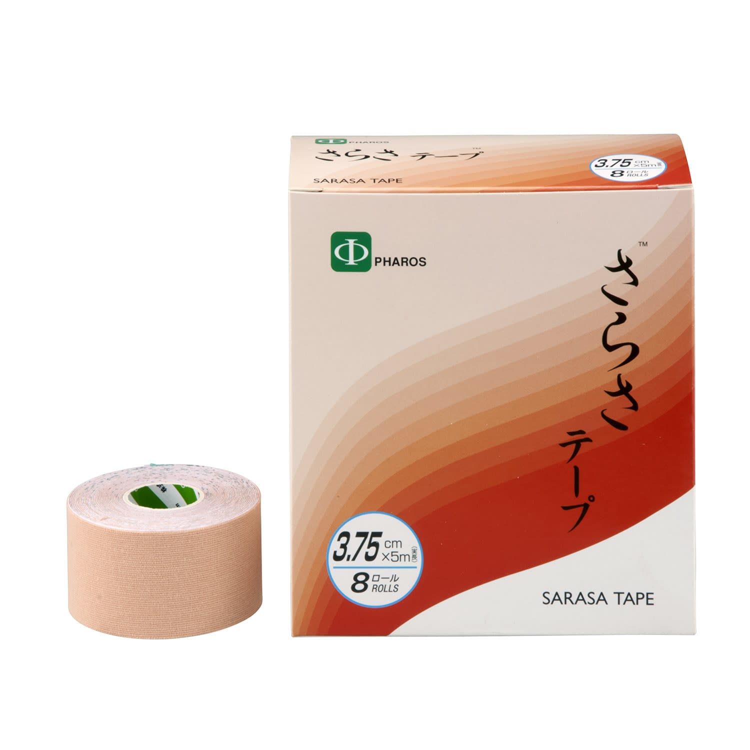 さらさ伸縮テープ 24-7457-01 ファロス SA375(3.75CMX5M)8カン