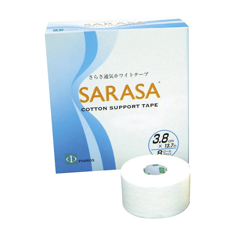 さらさ通気ホワイトテープ 25-2049-00 ファロス WT380(3.8CMX13.7M(8カ