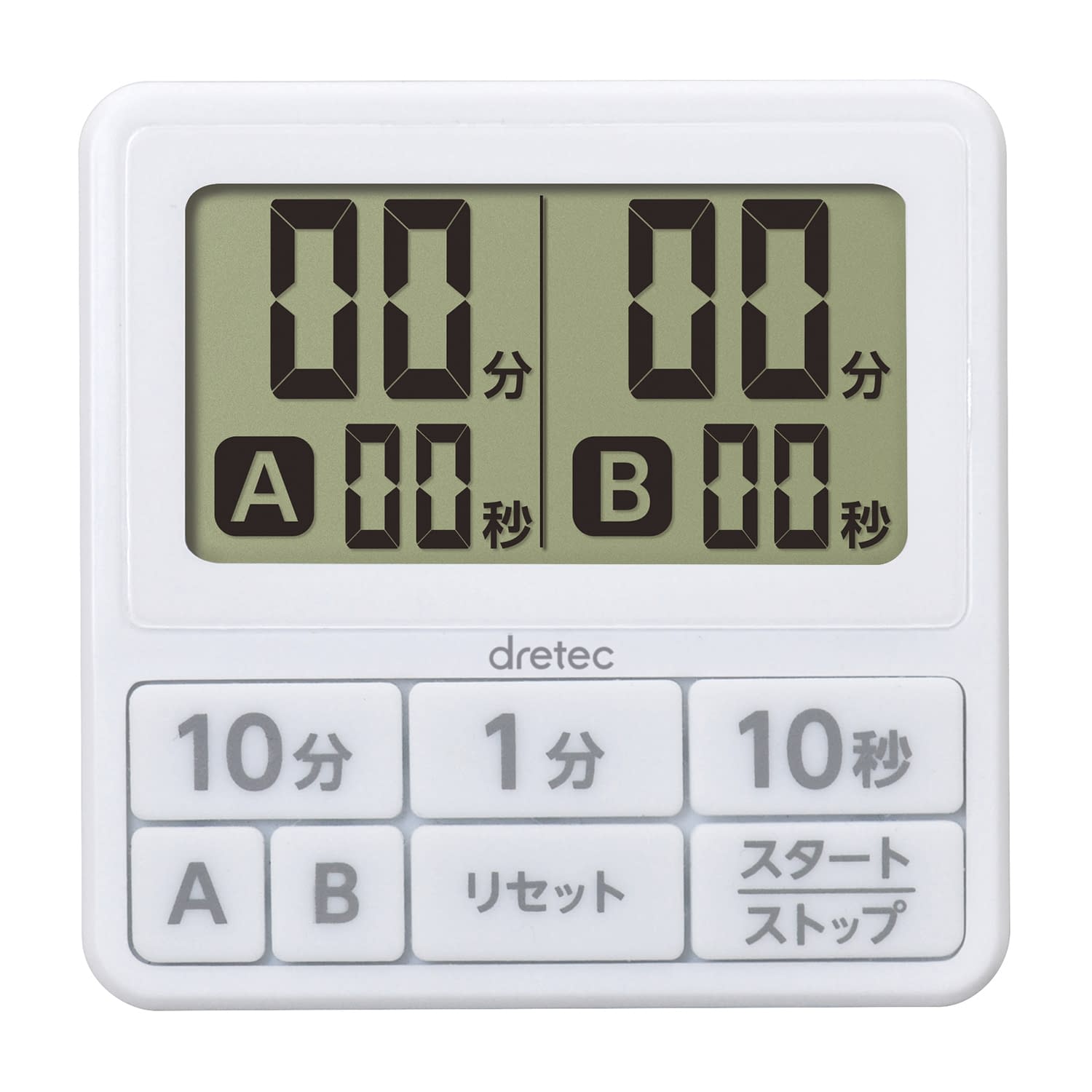 ダブルタイマー 24-5199-00 ドリテック T-551WT(ホワイト)