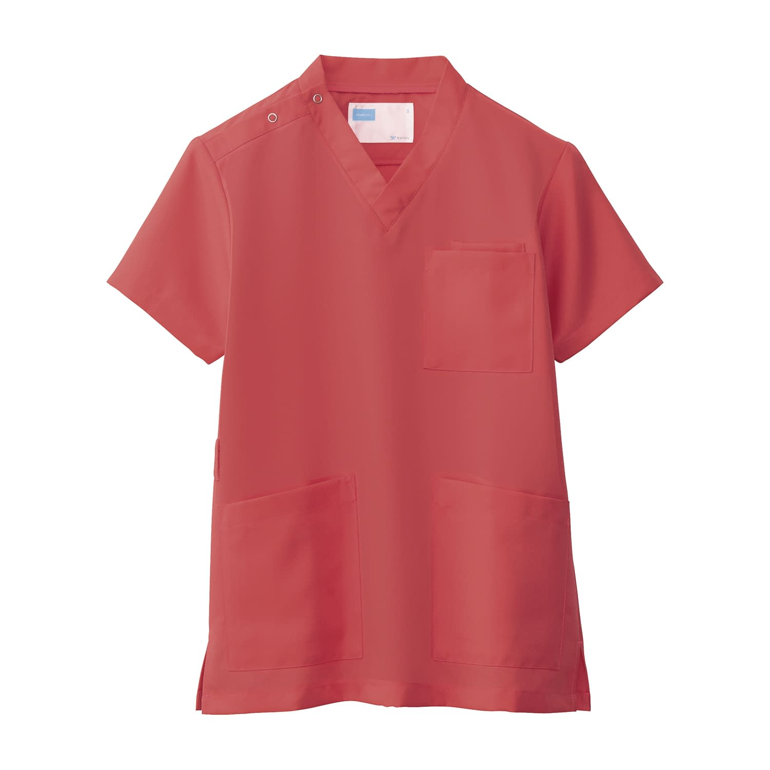 男女兼用スクラブ 24-7007-0308 コーラルピンク 自重堂 WH11485(L)