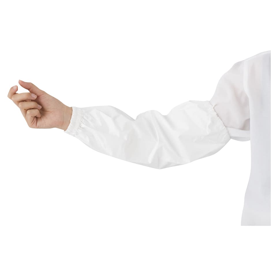 センシアアームカバー 透湿タイプ 腕カバー(ディスポ) 24-8787-0001 ホワイト ワコウ