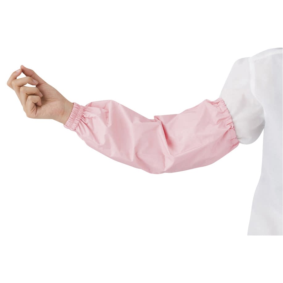 センシアアームカバー 透湿タイプ 腕カバー(ディスポ) 24-8787-0003 ピンク ワコウ