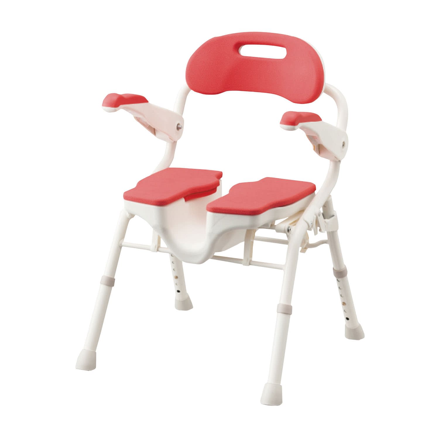 折りたたみシャワーベンチHPフィット 24-6643-00 アロン化成 536-070(レッド)