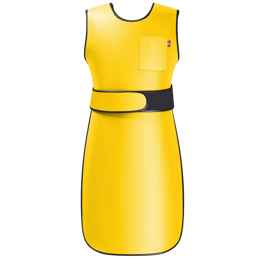 ワンダーライト フィットエプロン 24-6251-1108 イエロー マエダ WFA5-35M