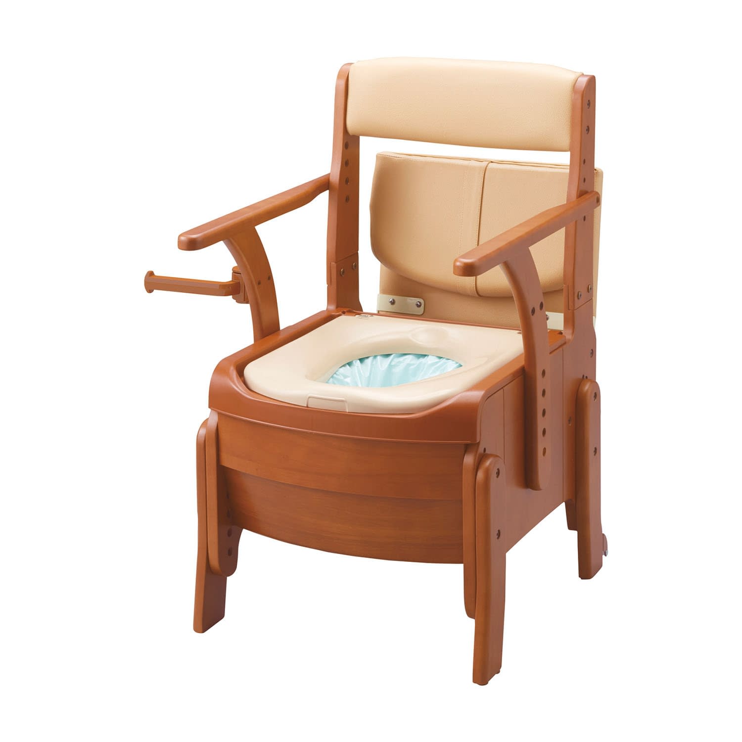 家具調トイレセレクトR自動ラップ ポータブルトイレ 24-6665-00 アロン化成 533-940(ヒョウジュンベンザ