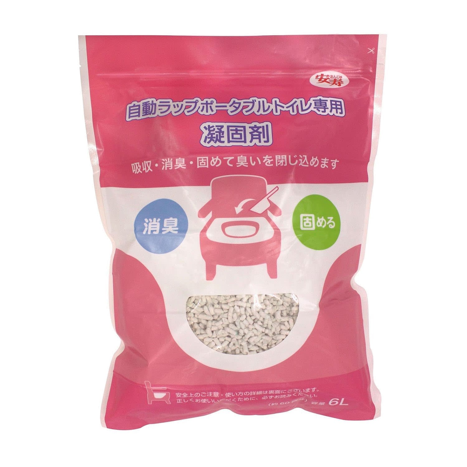 自動ラップポータブルトイレ用凝固剤 24-6665-10 アロン化成 533-946(60カイブン)