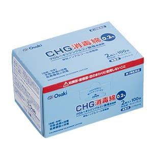 オオサキCHG消毒棉 24-6814-01 オオサキメディカル 34713(4X4CM)2マイX100
