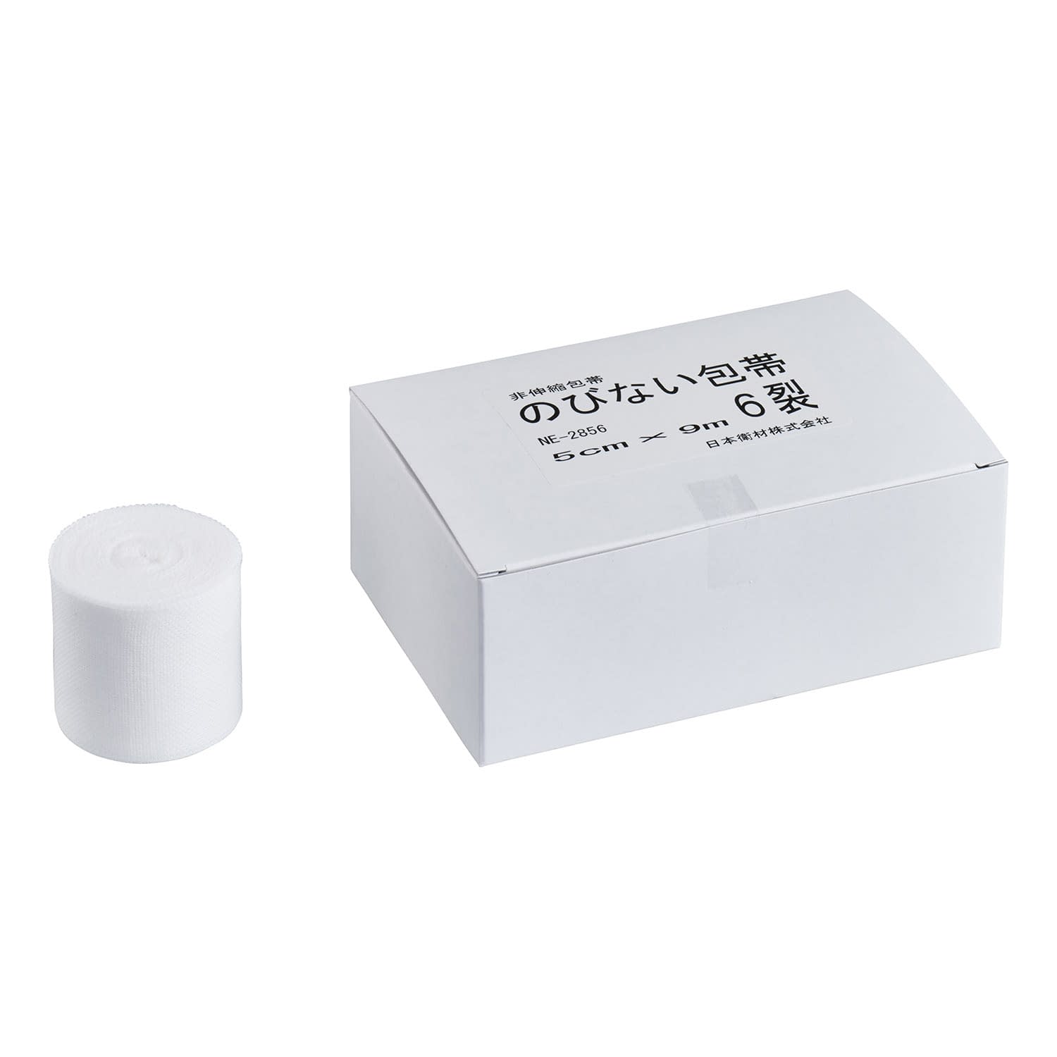 のびない包帯 6裂 耳付包帯 24-6812-02 日本衛材 NE-2856(5CMX9M)6カン