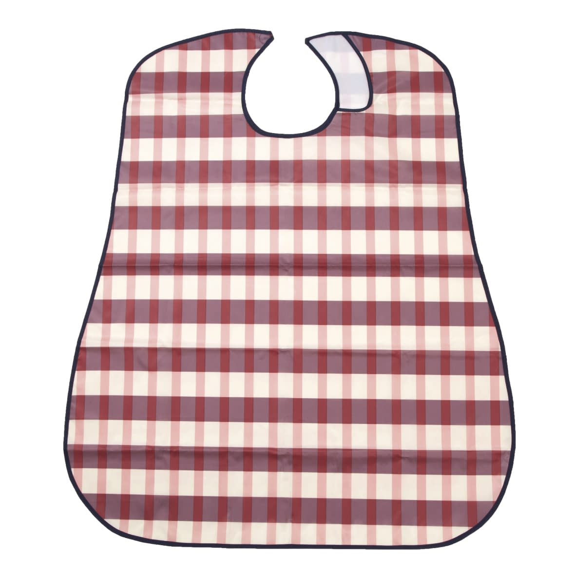 ソフラピレンエプロンボーダーチェック 24-8221-00 竹虎 102300(ピンク)