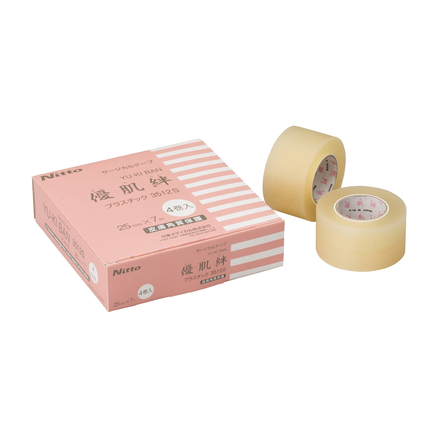 優肌絆 プラスチック スモールパック 24-6790-04 ニトムズ 3512S(25MMX7M)4カンイリ