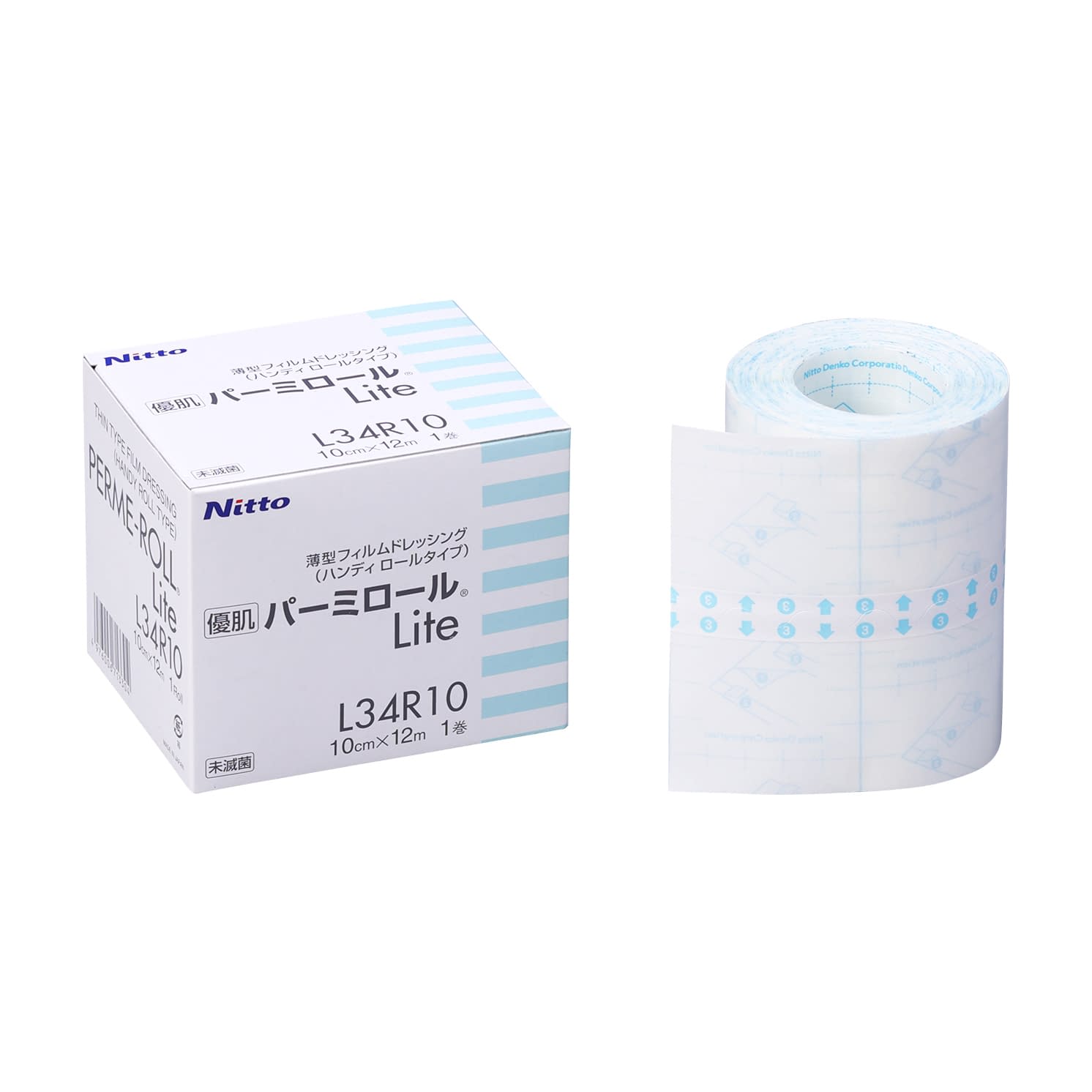 優肌パーミロールLite 24-6804-01 ニトムズ L34R10(10CMX12M)1カン