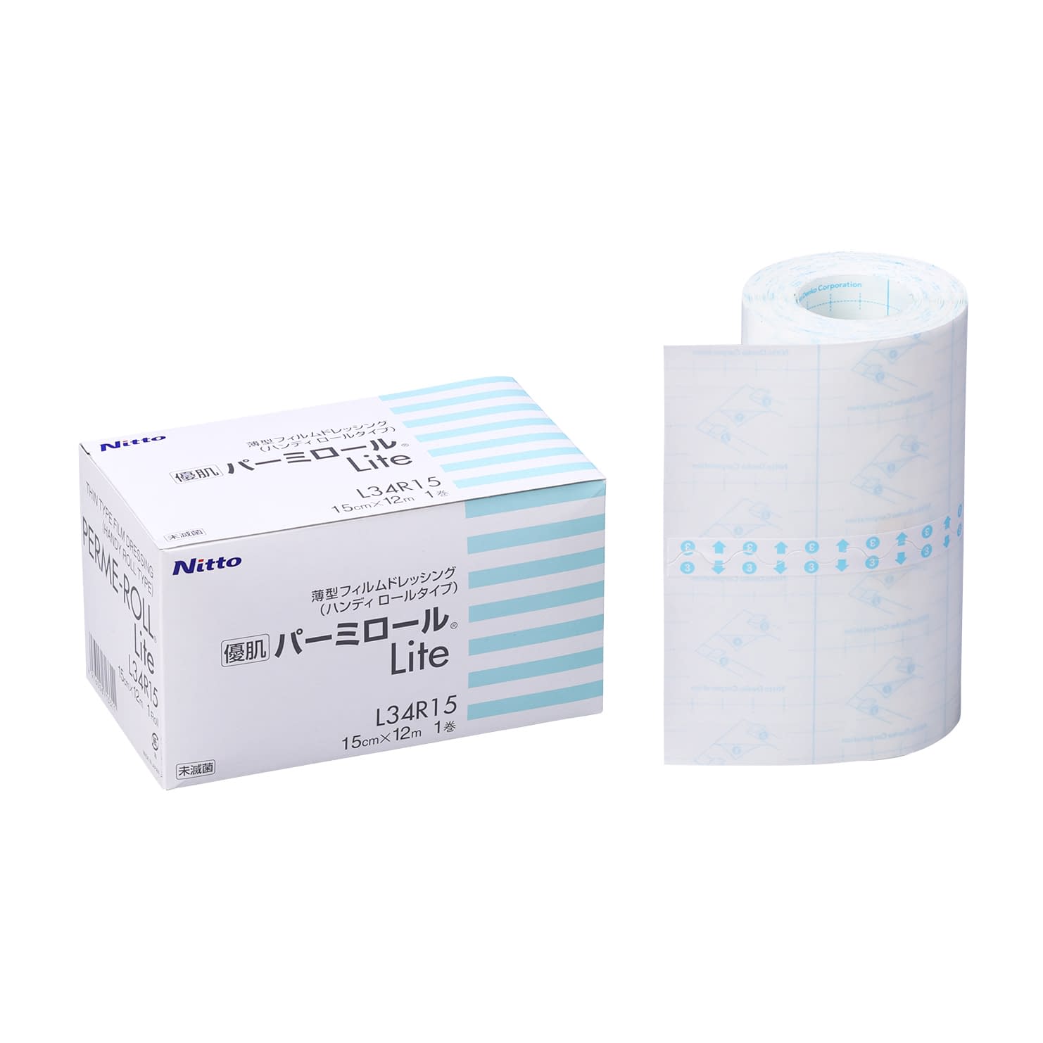 優肌パーミロールLite 24-6804-02 ニトムズ L34R15(15CMX12M)1カン