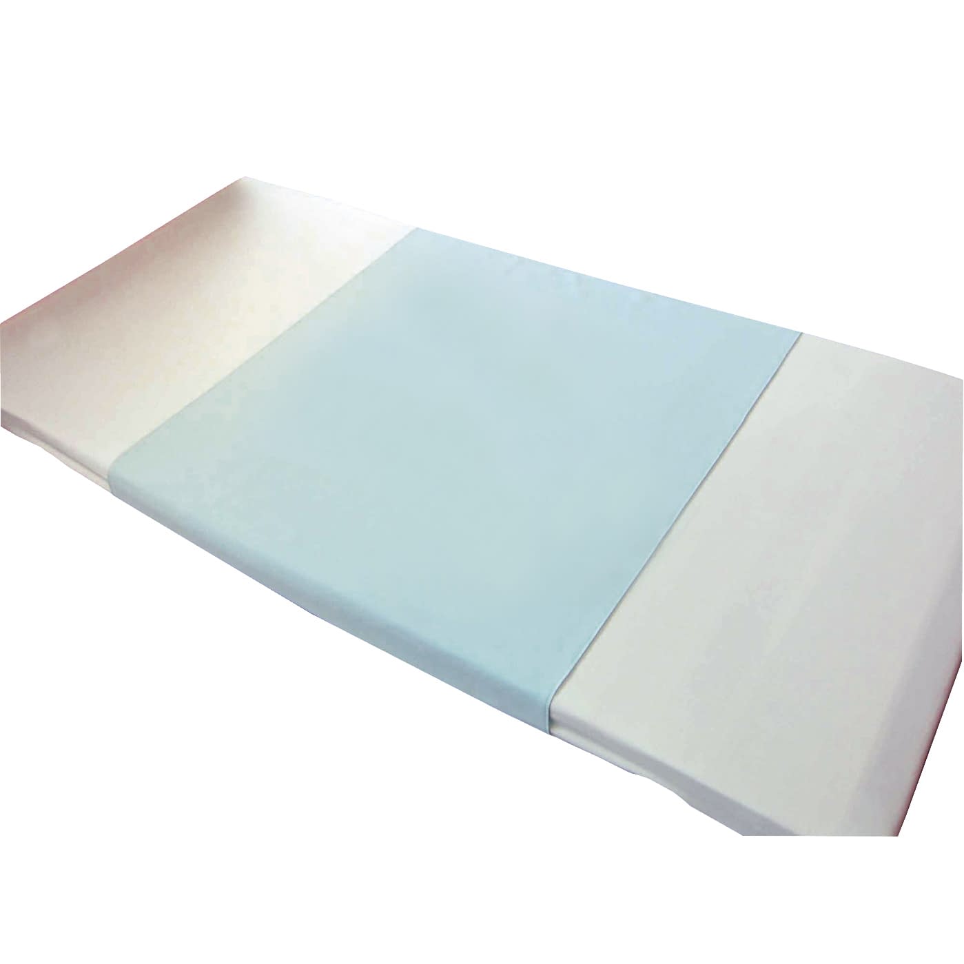 制菌速乾防水シーツ(サックス) 介護用シーツ 24-6700-00 MANRAKU MR-2032(90X145CM)