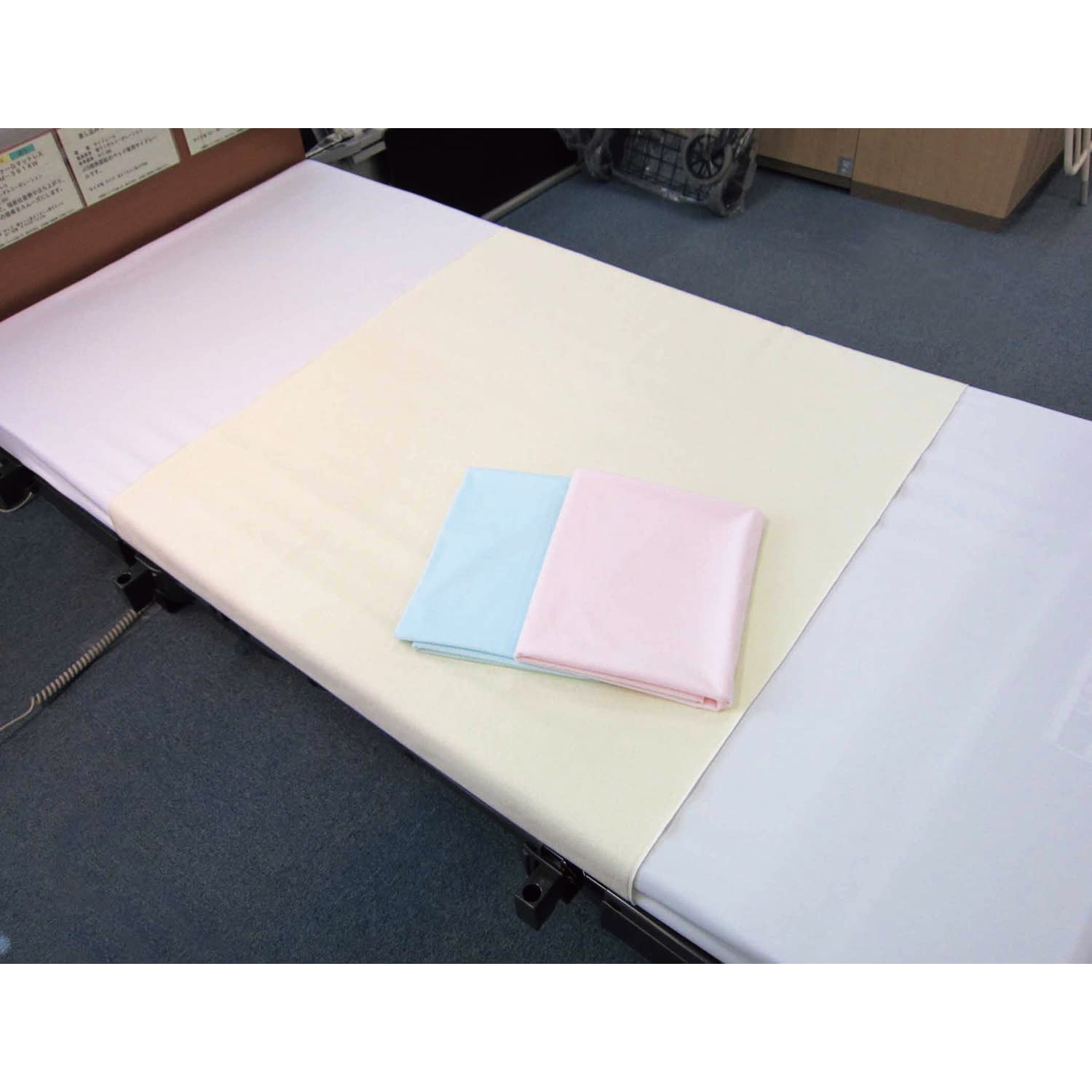 エコノミー防水シーツ 介護用シーツ 25-5646-0003 ピンク MANRAKU MR-2019(90X145CM)