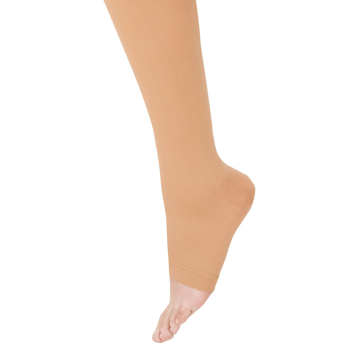 アンシルク2(ハイソックス)つま先無 24-6851-03 アルケア 20274(S)ライトブラウン