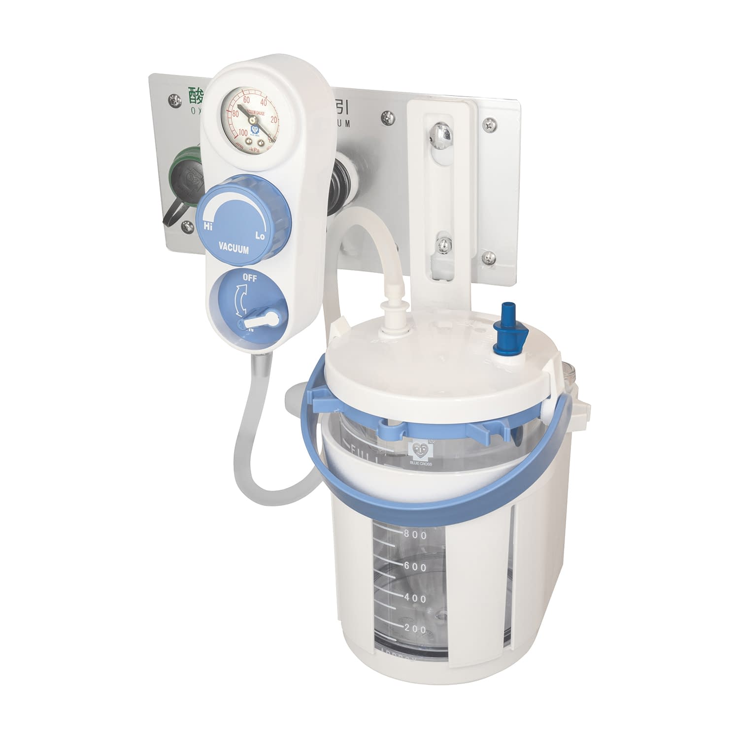壁掛式吸引器 セパレート 24-6399-00 ブルークロス・エマージェンシー VA-1200(ハンドル:ブルー)