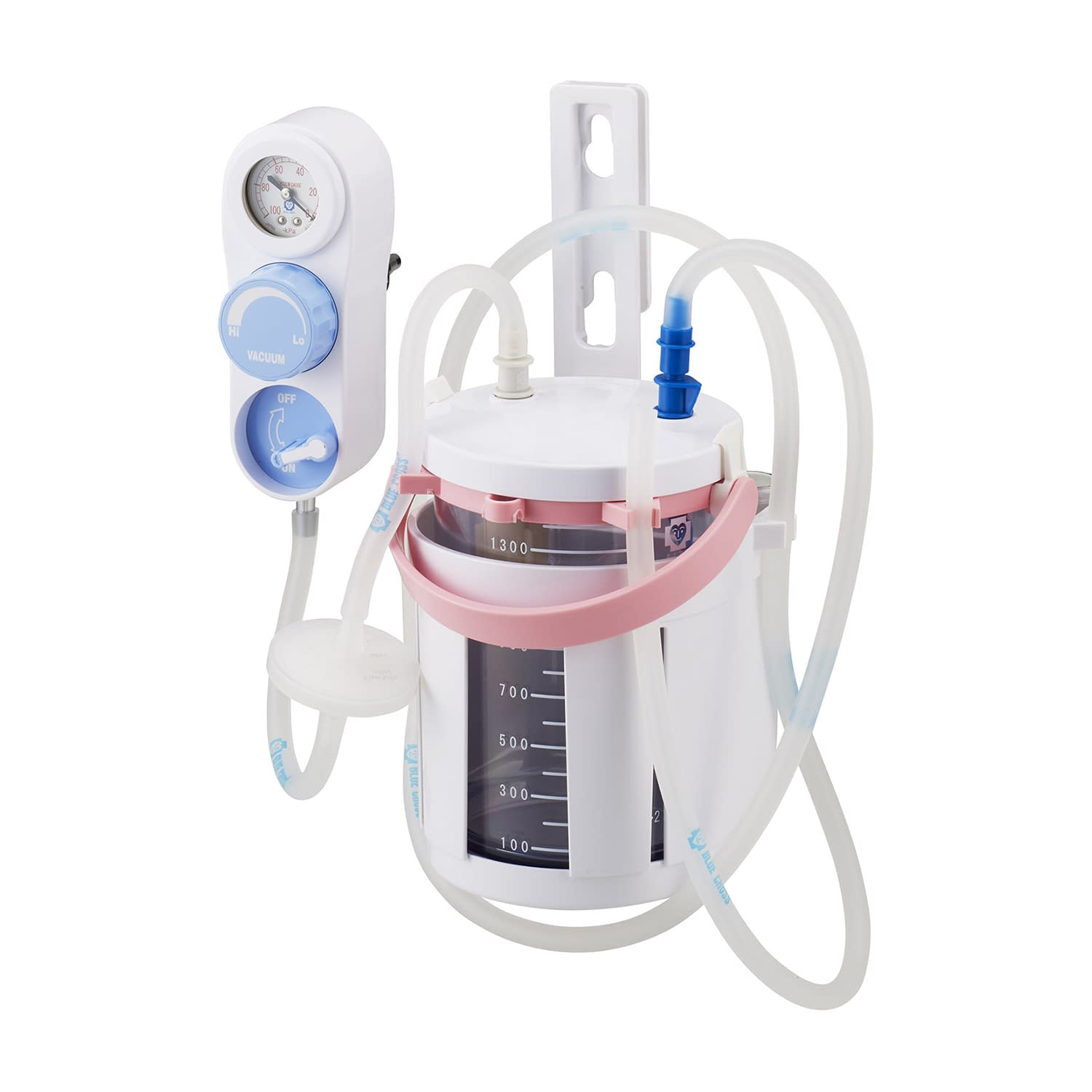 壁掛式吸引器 セパレート 24-6399-03 ブルークロス・エマージェンシー VA-1200(ハンドル:ピンク)