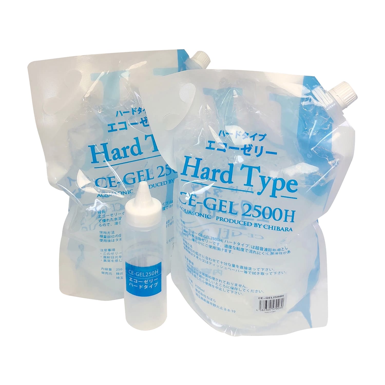 エコーゼリー ハードタイプ ハードタイプ 超音波診断用ゼリー 25-2881-05 ちばら CE-GEL2500H(2500MLX4