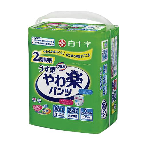 サルバやわ楽パンツ 24-7691-01 サルバ 35842(M-L)24マイイリ