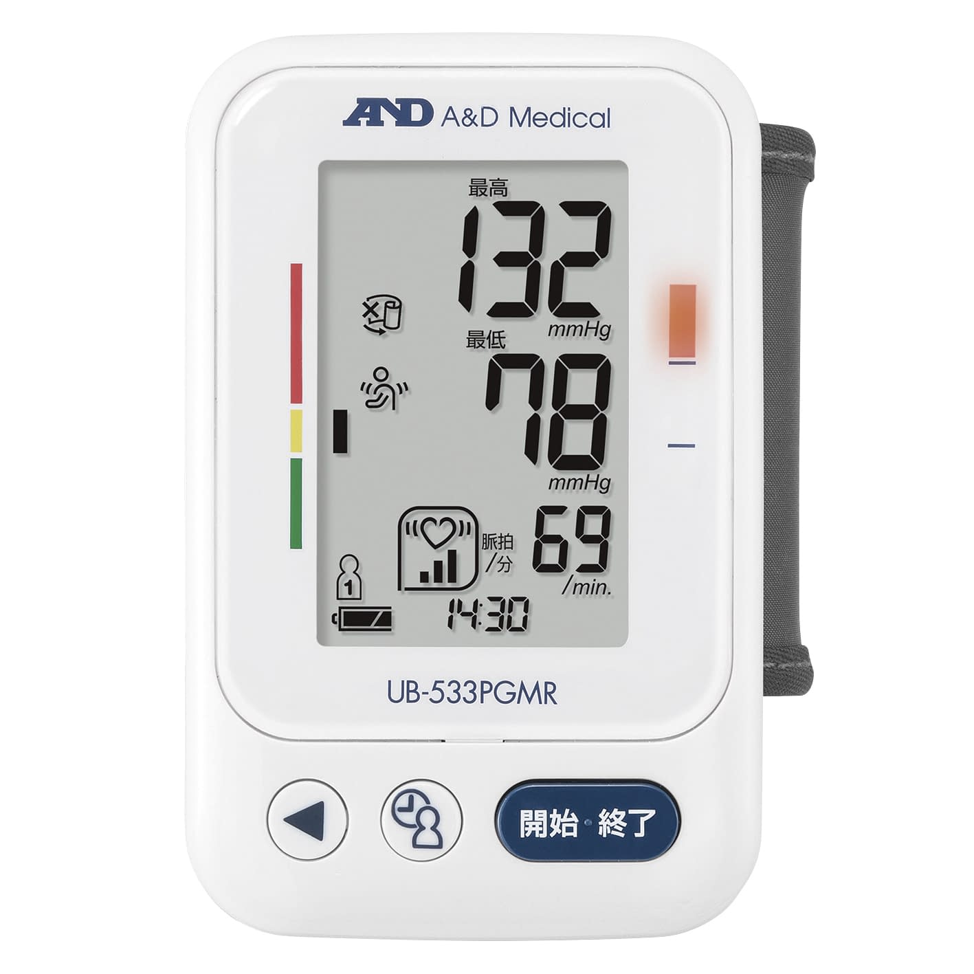 (24-7241-00)手首式血圧計UB-533PGMR ﾃｸﾋﾞｼｷｹﾂｱﾂｹｲ(エー・アンド・デイ)【1台単位】【2019年カタログ商品】