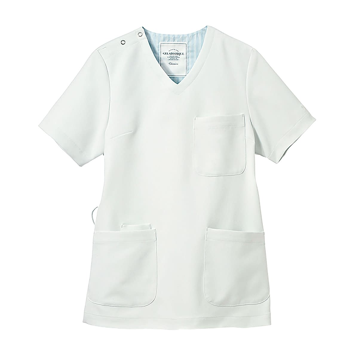 ジェラートピケ プルオーバースクラブ 24-8339-0002 M クラシコ 608(ホワイト)