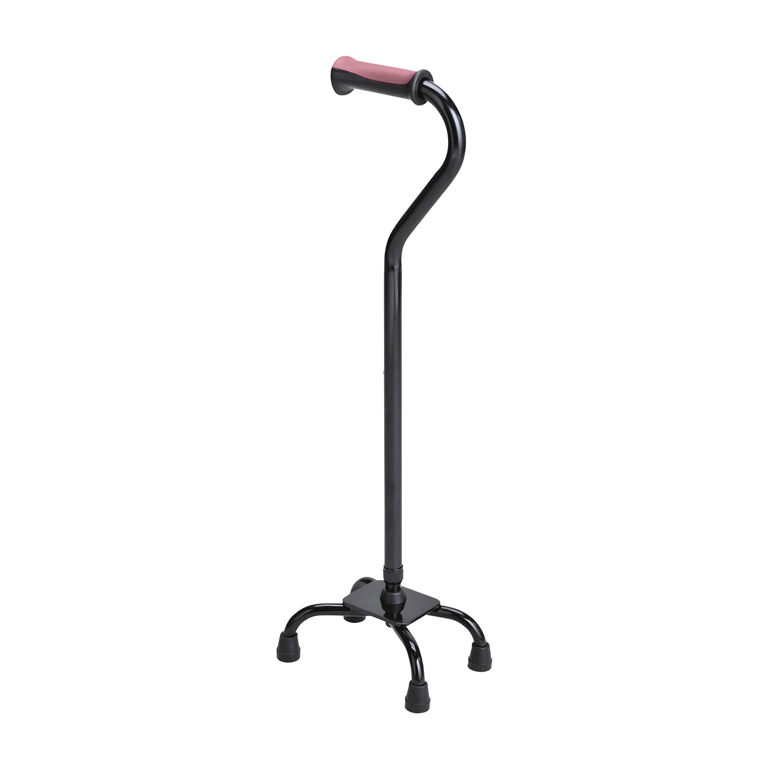 4点支持杖フィットグリップ ブラウン 四点杖 25-3726-00 テツコーポレーション T-2802-1(ブラックパイプ)