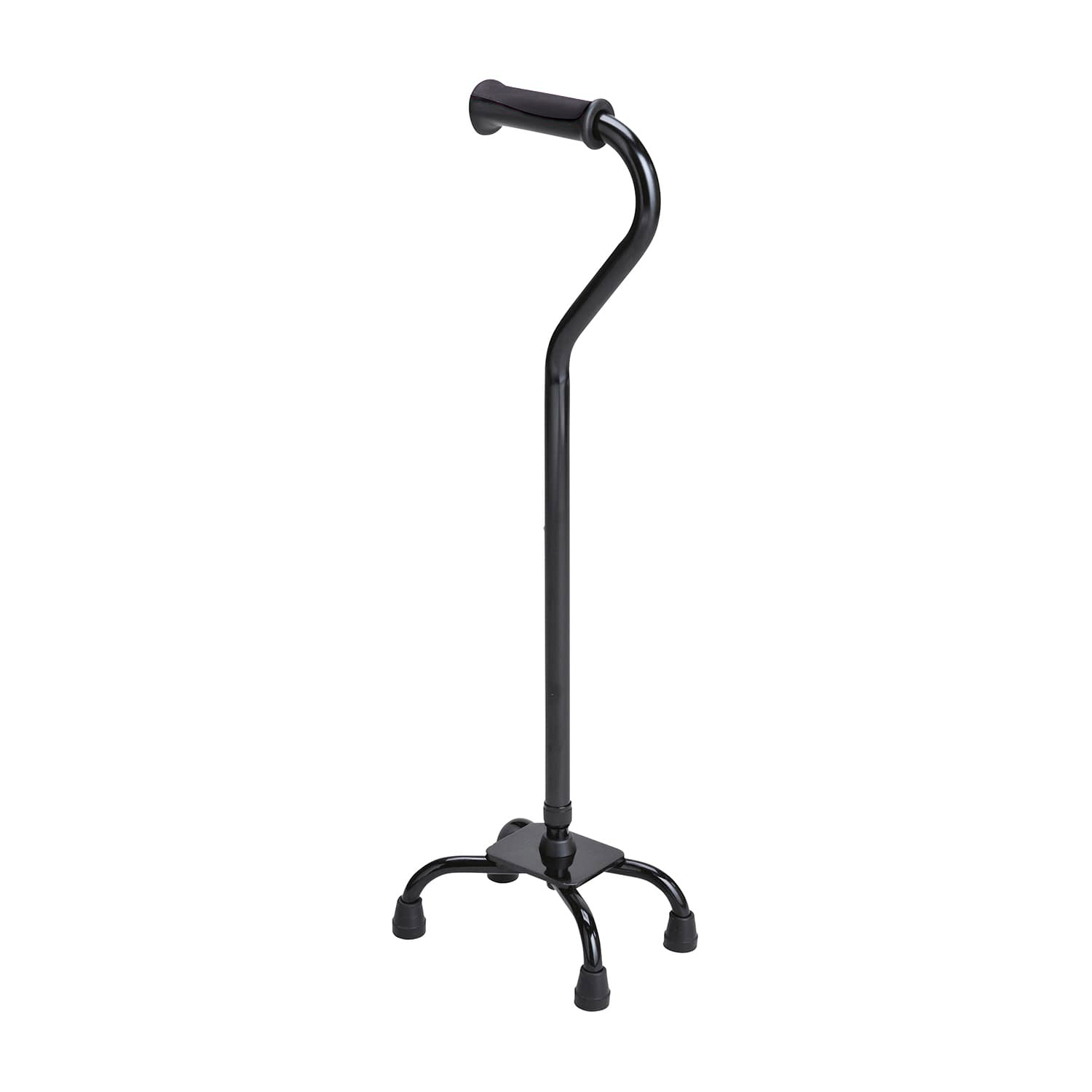 4点支持杖フィットグリップ ブラック 四点杖 25-3726-01 テツコーポレーション T-2802-2(ブラックパイプ)