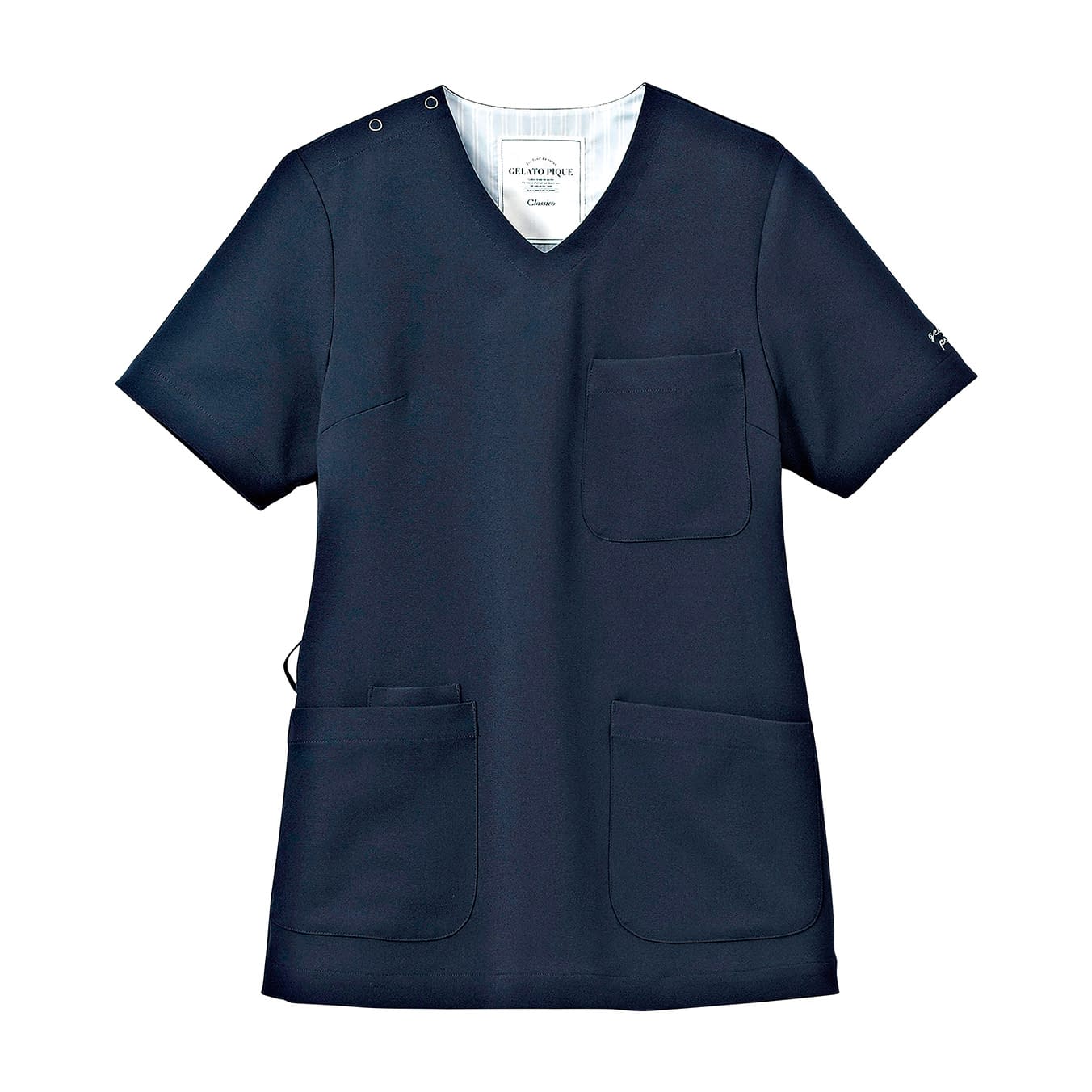 ジェラートピケ プルオーバースクラブ 24-8339-0101 S クラシコ 608(ディープネイビー)