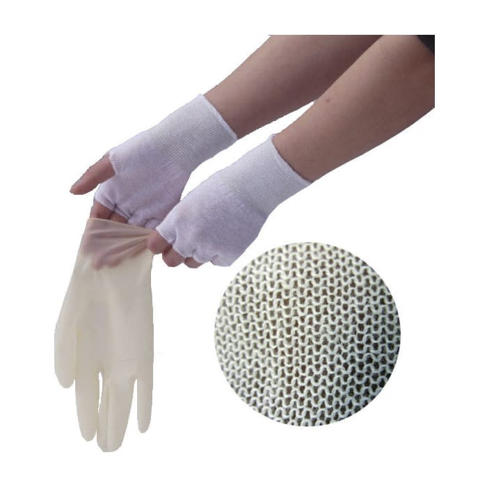 やさしインナー手袋(コットン)指なし 07-2333-00 三高サプライ GI01(フリー)10ソウ・ミメッキン