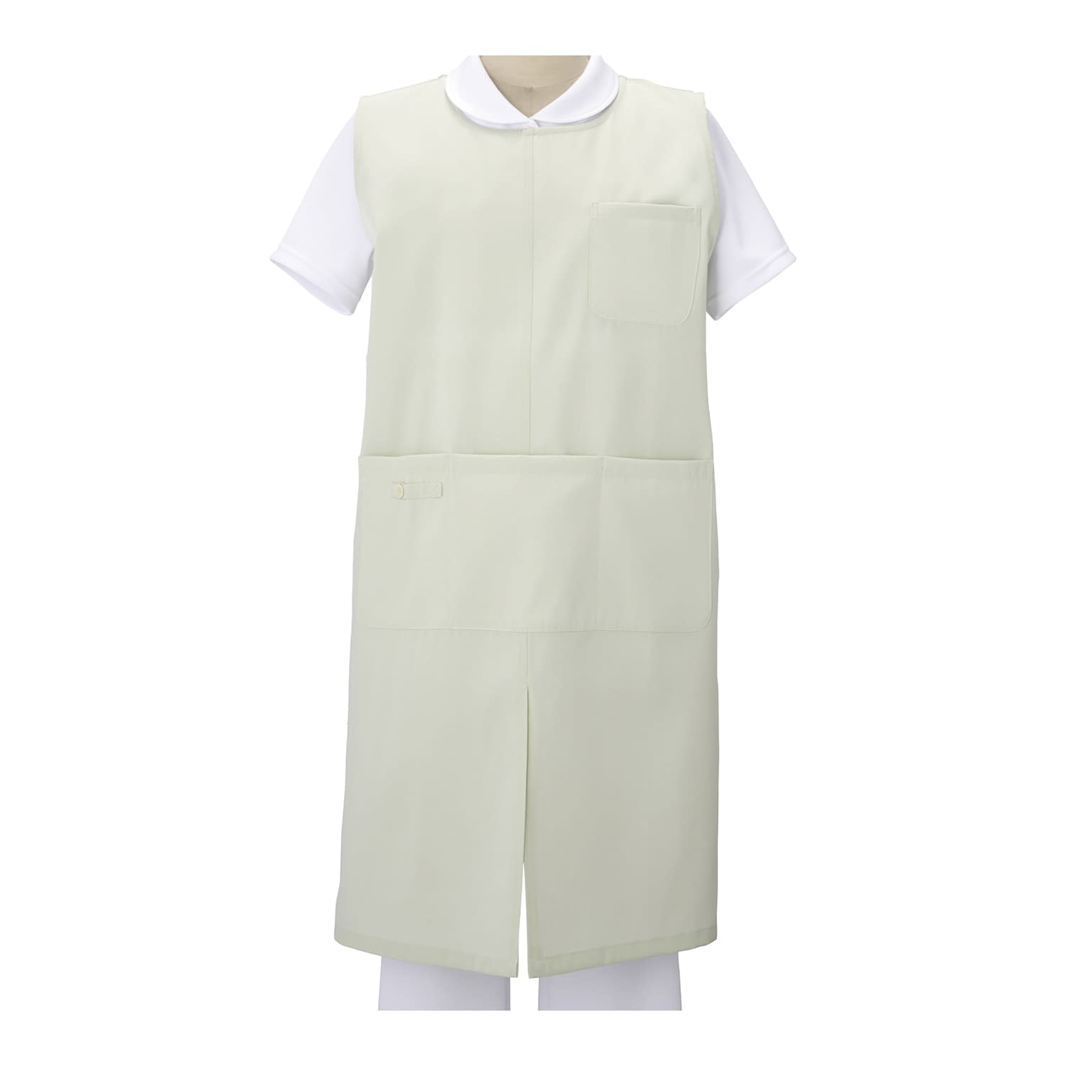 6ポケ予防衣 ナースウェア 25-6524-0004 ミントグリーン ナースコム