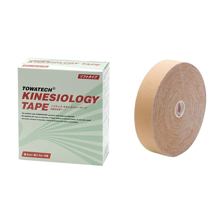 キネシオロジーテープ ソフトタイプ テーピングテープ 25-3118-03 トワテック 3.75CMX32M(1カンイリ)