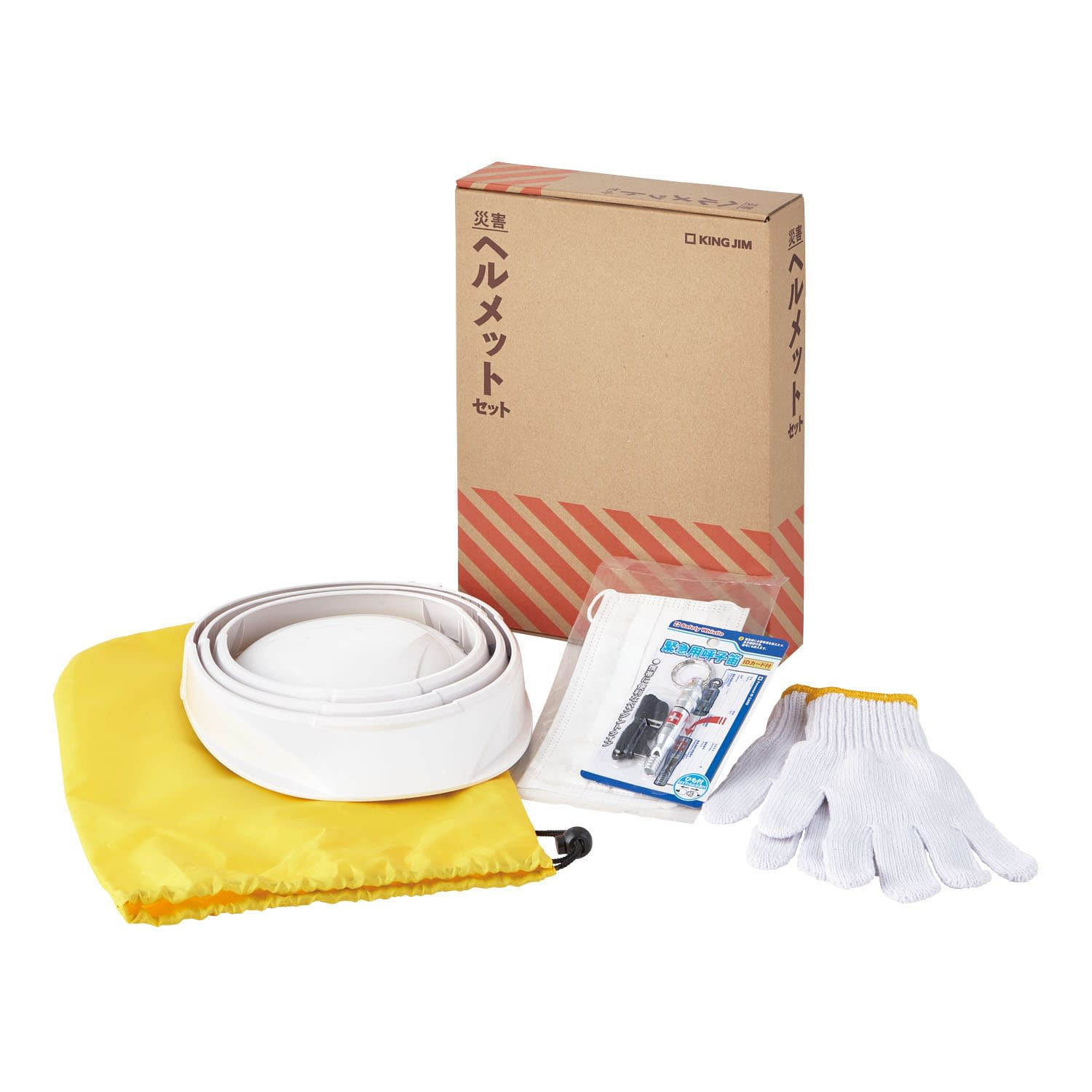 災害ヘルメットセット 24-8346-00 キングジム HMS-200