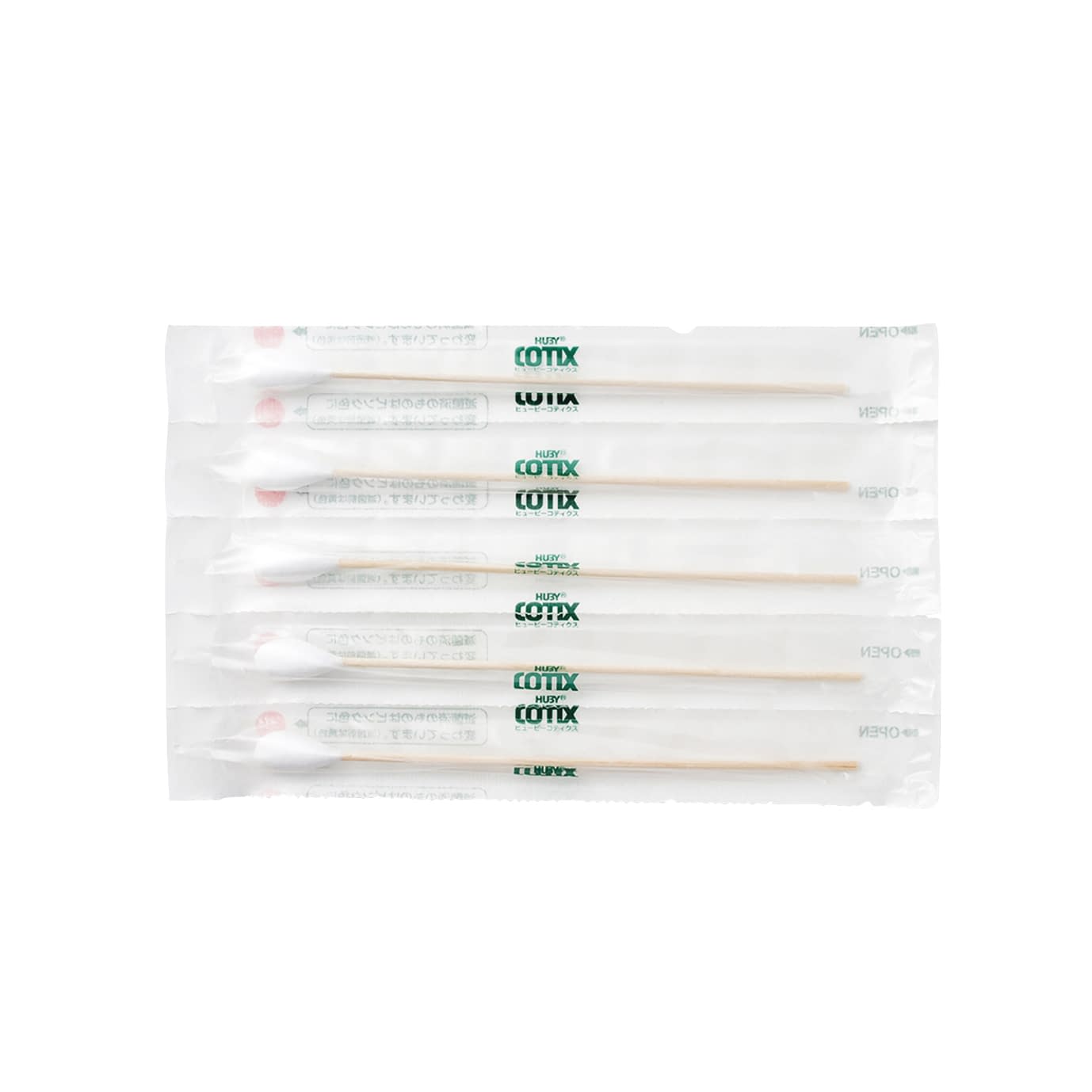 医療補助用綿棒 HUBY－COTIX ソフトタイプ 24-9995-01 山洋 610S-1(12ホンX20シート)