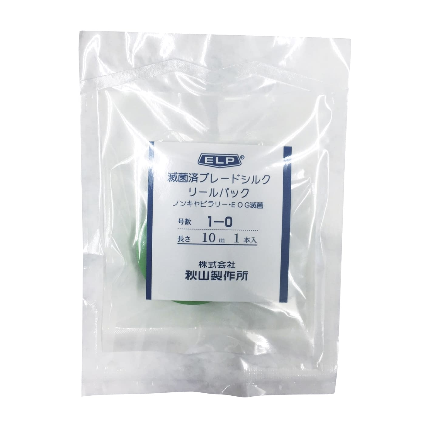 エルプ滅菌済ブレードシルク(白) 23-6049-00 秋山製作所 1-0 10M(20リールイリ)