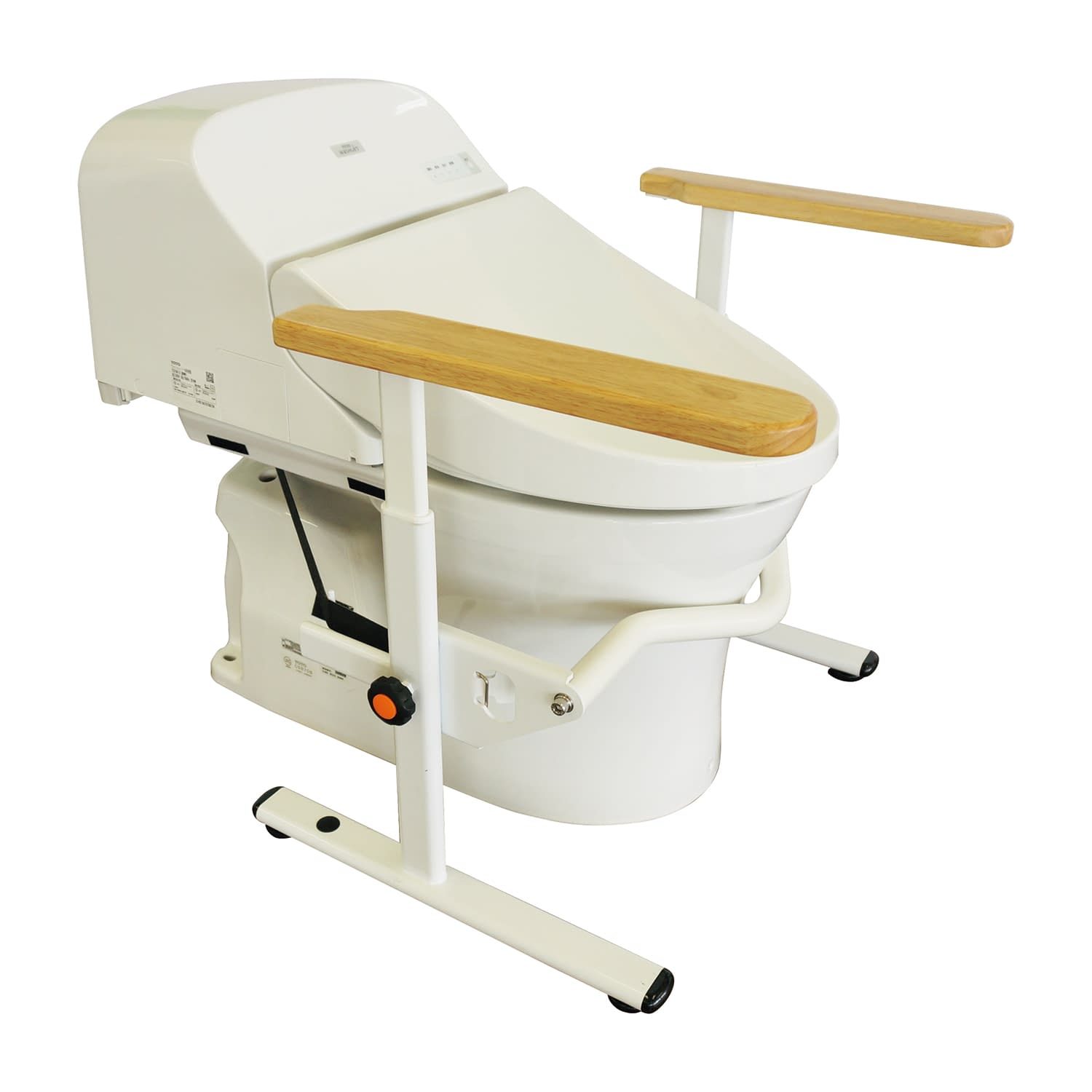 洋式トイレ用ベストサポート手すり ひじ掛け固定 25-4714-01 微笑 627-020(ヒジカケコテイ)