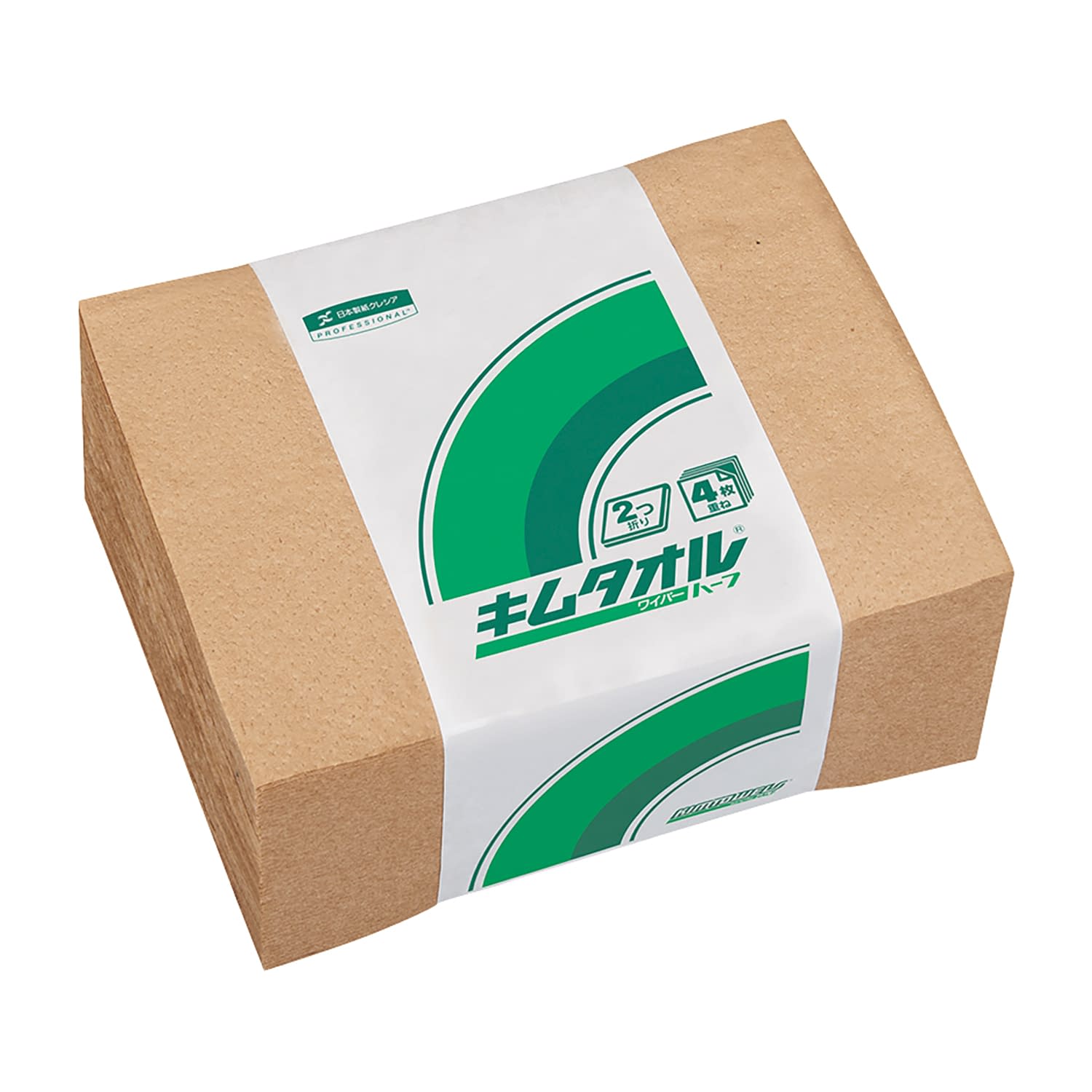 キムタオル(ハーフ・2つ折り) 紙ワイパー 25-6975-00 キムタオル 61202(100マイX24タバ)