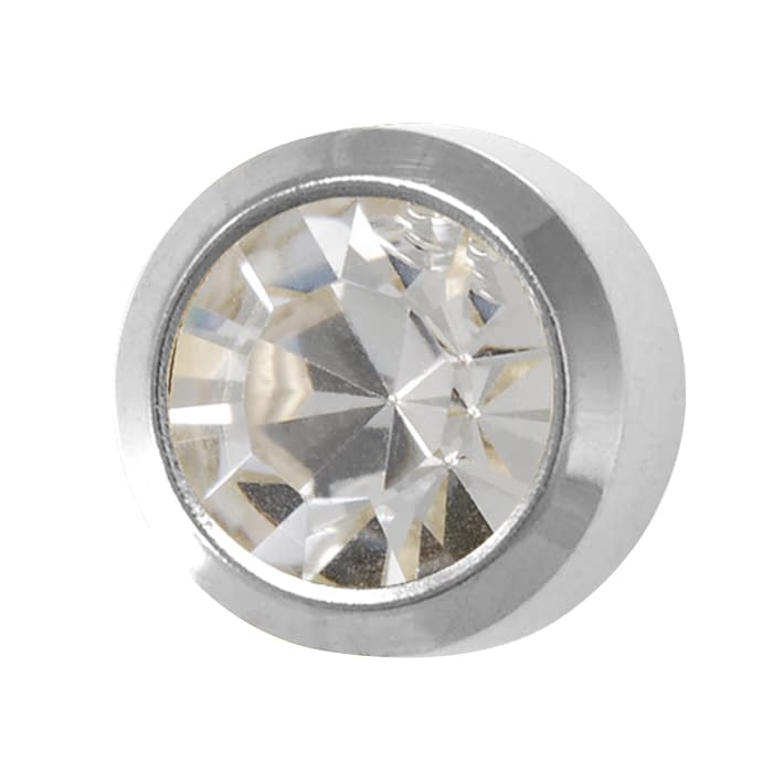 セイフティスタッド(医療用ステンレス カップダイヤモンド(シルバー) 医療用ピアス 24-5205-18 JPS R204WL(ダイヤモンド)ロング