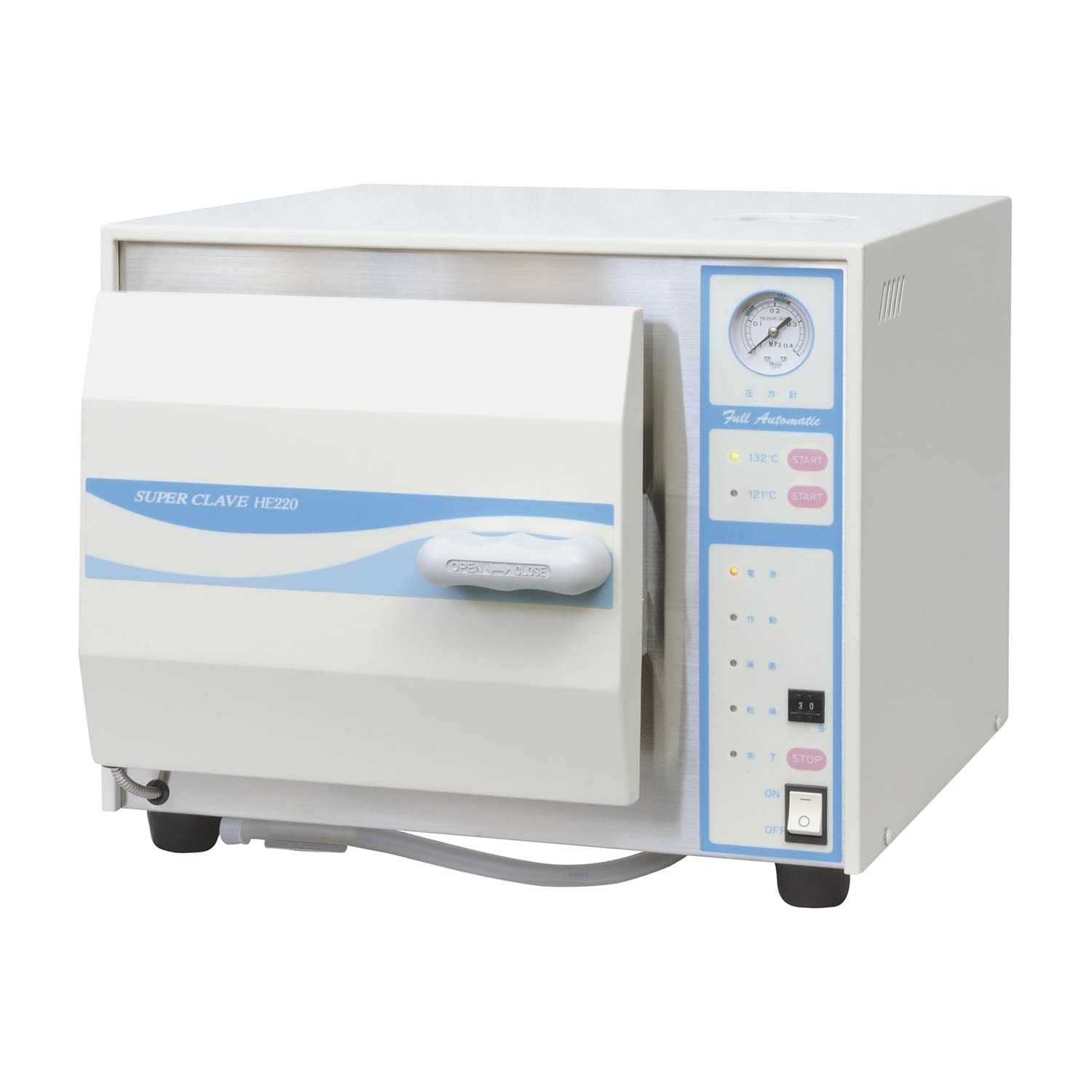 スーパークレーブ(卓上タイプ) オートクレーブ 04-2150-00 オカモト HE260 (カスト21CMX2コヨウ)